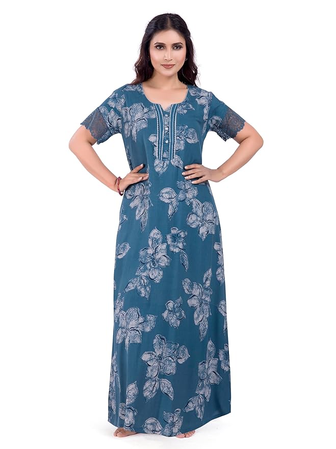 Lace Sleeved Nighty