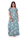 Frilled Lace Sleeved Nighty