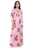 Full-Sleeved Floral Nighty